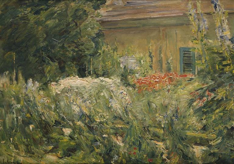 Max Liebermann, Blumenstauden am Gärtnerhaus, 1928, Max-Liebermann-Gesellschaft Berlin, Nachlass Gretchen Whitman. Foto: Julia Jungfer