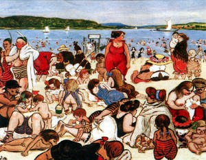 Berliner Strandleben, 1912 von Heinrich Zille. © Stiftung Stadtmuseum