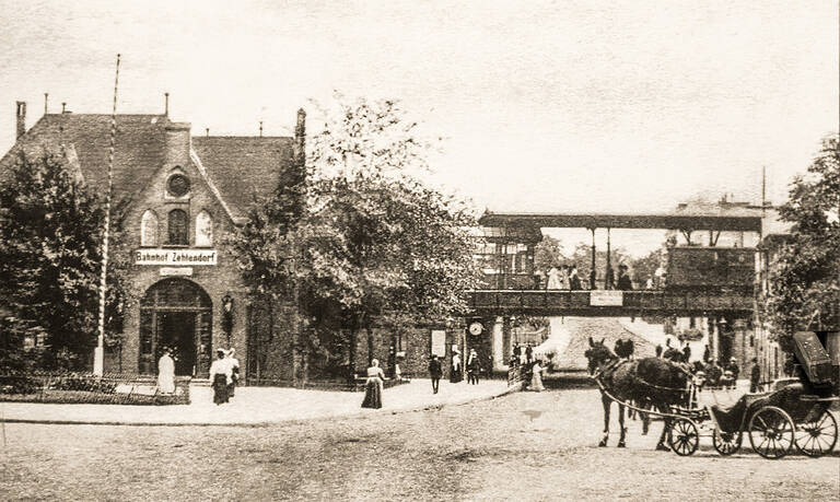 Bahnhof Zehlendorf im Jahr 1912.