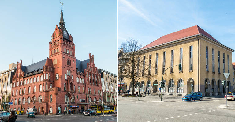 Rathaus Steglitz und Rathaus Zehlendorf.
