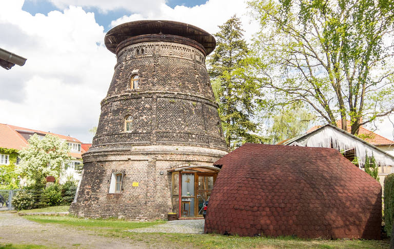 Die Holländische Mühle wird heute als Wohnhaus genutzt.