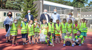 Gemeinsam für einen sicheren Schulweg. Foto: R. Breidenbach