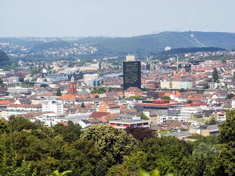 Blick vom Goldberg auf das Bahnhofsviertel sowie auf Teile von Altenhagen und Eckesey. Foto: Karsten-Thilo Raab