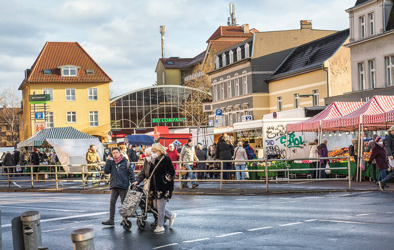 Markt am Kranoldplatz.