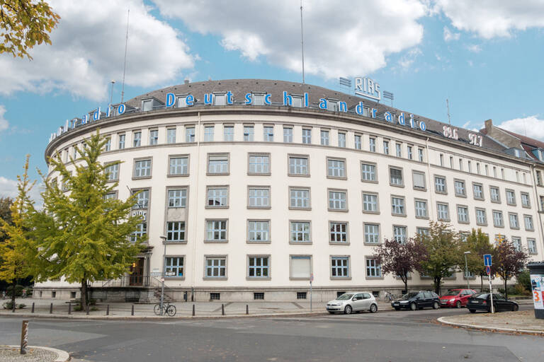 RIAS Funkhaus am Hans-Rosenthal-Platz.