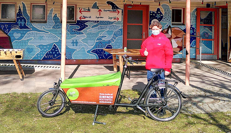 „Plöner Bike“ – das erste Lastenrad der bezirklichen „fLotte kommunal“. Foto: BACW