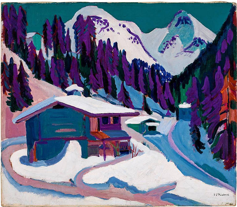 Ernst Ludwig Kirchner, Wildboden im Schnee, 1924, Öl auf Leinwand, Sammlung E.W. Kornfeld, Bern/Davos