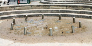 Wasserspielplatz am Stuttgarter Platz. Foto: BACW