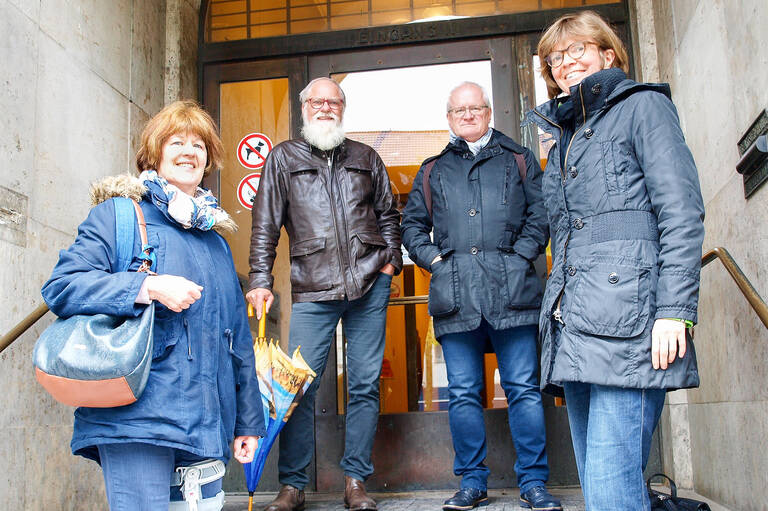 Die Schiedspersonen aus Steglitz-Zehlendorf (v.l.n.r.): Siegrid Nordhausen, Eginhard Paul, Holger Eisenhardt und Karin Kausch.