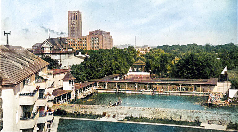 Das Seebad Mariendorf 1928. Foto: Museen Tempelhof-Schöneberg