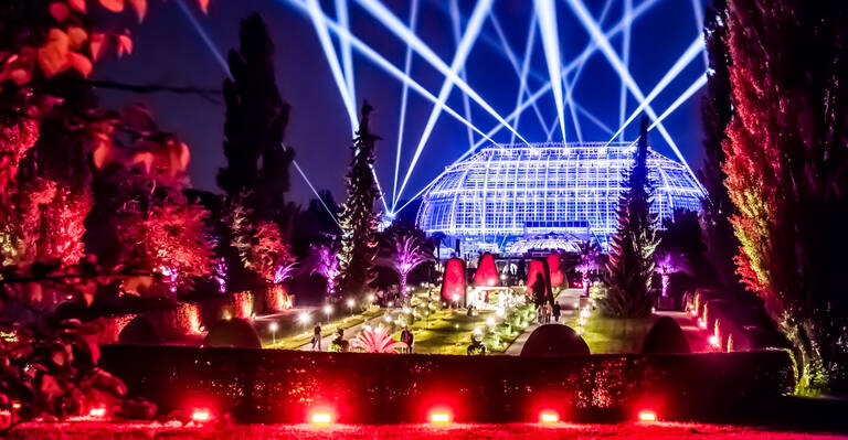 Botanische Nacht im Botanischen Garten Berlin. Foto: David Marschalsky