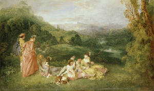 Antoine Watteau, L’Amour paisible. Die friedliche Liebe, 1718/1719. Foto: SPSG/Jörg P. Anders