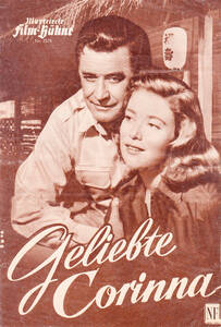 Filmplakat „Geliebte Corinna“ aus dem Jahr 1956. Hans Söhnker mit seiner Filmpartnerin Elisabeth Müller. Illustrierte Filmbühne/Sammlung E. und G. Engel