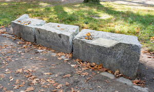 Wiedervereinigungsdenkmal im Schönower Park.