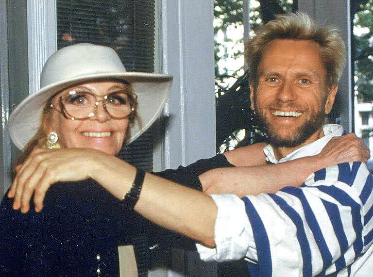 Freunde auch privat: Hildegard Knef und René Koch.Archiv René Koch