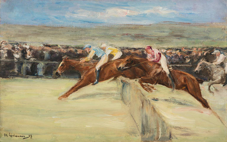 Max Liebermann Pferderennen (in den Cascinen), Studie, um 1900 © Privatbesitz