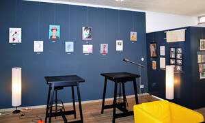Der Kunstraum der Künstlerkolonie erwartet professionelle Lesungen und interessierte Gäste.