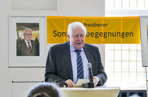 Ministerpräsident a. D. Bernhard Vogel sprach über das Leben seines Bruders Hans-Jochen Vogel. Foto: BA Tempelhof-Schöneberg