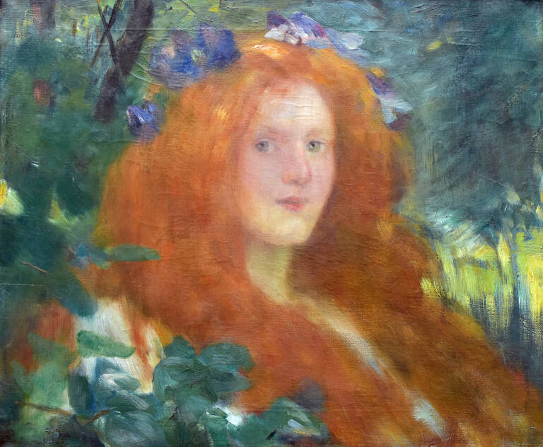 Dora Hitz, Waldmärchen 1894, Privatbesitz.