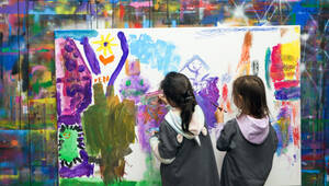 Kunst von Kindern im KinderKulturMonat. Foto: Van-Lam Trinh – Klax Kreativwerkstatt, 2021