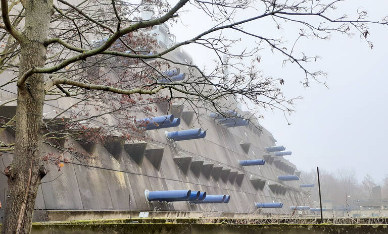 Gespenstisch schön – der Mäusebunker.