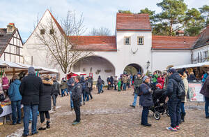 Historische Kulisse Jagdschloss Grunewald.