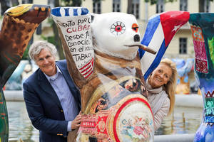 Bärenstarkes Team: Eva und Klaus Herlitz. Foto Buddy Bär Berlin