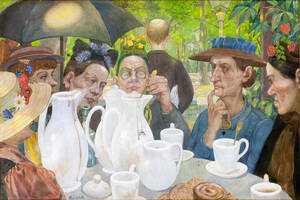 Hans Baluschek: Hier können Familien Kaffee kochen, 1895, Bröhan-Museum. Foto: Martin Adam, Berlin