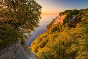 Sonnenaufgang Nationalpark Jasmund. Foto: TMV/Allrich