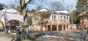 Notunterkunft an der Bergstraße 4 in Wannsee.