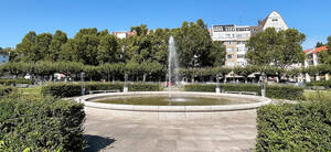 Der 268. Kiezspaziergang startet am Brunnen auf dem Mierendorffplatz. Foto: BACW / von Kentzinsky