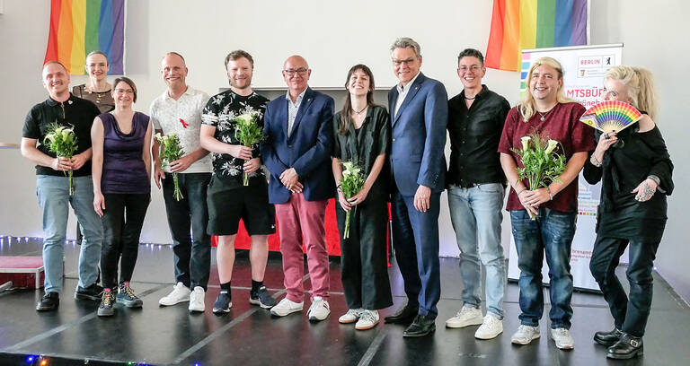 Erste Verleihung des Preises für queere Vielfalt im Bezirk. Foto BA TS