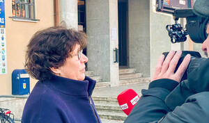 Bezirksbürgermeisterin Maren Schellenberg im Interview mit dem RBB. Foto: BA SZ