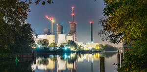 Nahe Kraftwerk Lichterfelde wurde ein Anschlag auf eine Kabelbrücke verübt. Foto 2024