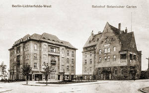 1909 wurde der Bahnhof Botanischer Garten eingeweiht. Archiv Jörg Becker Immobilien