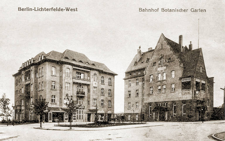 1909 wurde der Bahnhof Botanischer Garten eingeweiht. Archiv Jörg Becker Immobilien