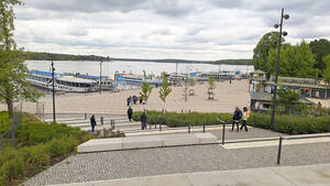 Neuer Uferpark an der Ronnebypromenade am Wannsee. Foto: BA SZ