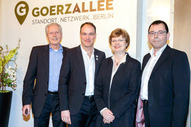 Für einen Industrie- und Gewerbepark Goerzallee: Dr. R. Baumgarten, S. Schobinger, C. Richter-Kotowski, Thomas Herrmann (v.l.n.r.). Foto: Goerzallee e. V.