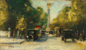 Lesser Ury, Siegesallee mit Siegessäule im Sommer, ca. 1925, Galerie Ludorff, Düsseldorf. Foto: Achim Kukulies,