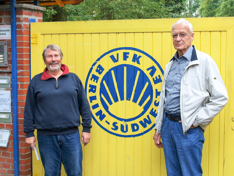 Peter Nehring (r.) und Harald Nuding – seit vielen Jahren dem Verein und der Körperkultur verbunden. Fotos Lorenz/VFK