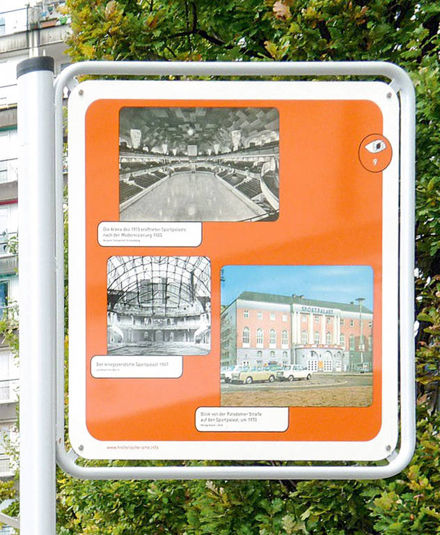 Tafel in der Pallasstraße. Foto: ZERA berlin