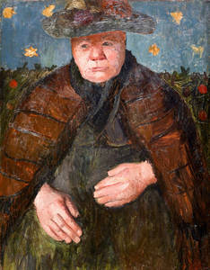 Paula Modersohn-Becker: Armenhäuslerin, 1906. © Hessisches Landesmuseum Darmstadt. Foto: Wolfgang Fuhrmannek