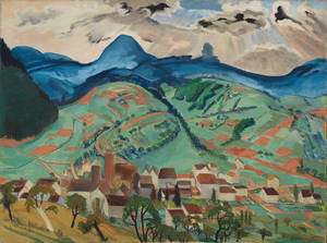 Erich Heckel, Annweiler, 1933, Tempera auf Leinwand, Brücke-Museum, © Nachlass Erich Heckel, Hemmenhofen