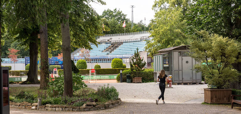 In dem Stadion spielten einst Größen wie Steffi Graf und Boris Becker.