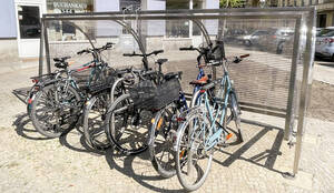 Neue Fahrradbox am Tegeler Weg/Kamminer Straße. Foto: BACW/von Kentzinsky