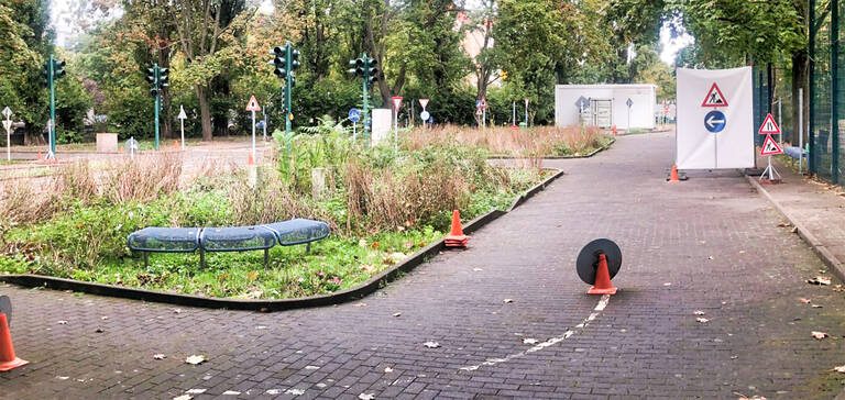 Jugendverkehrsschule Wilmersdorf in der Bundesallee 164. Foto: BACW/Farchmin
