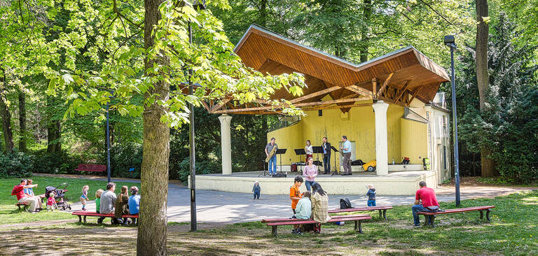Im September gibt es kostenlose Konzerte im Stadtpark Steglitz.