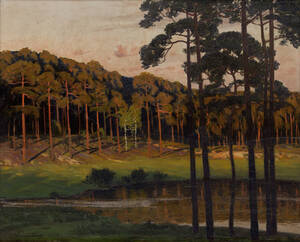 Walter Leistikow Märkischer Waldsee mit zwei Birken um 1895 Vermächtnis aus der Sammlung Werner und Irmgard Küpper, Berlin Bröhan Museum. Foto: Martin Adam, Berlin