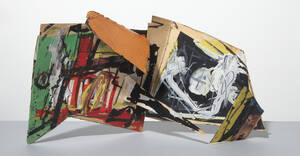 Emilio Vedova (Studie f&uuml;r Plurimo), 1963&ndash;1964 Papier, Acryl und Metallklammern auf Karton Fondazione Emilio e Annabianca Vedova, Venedig. Foto: Vittorio Pavan, Venedig