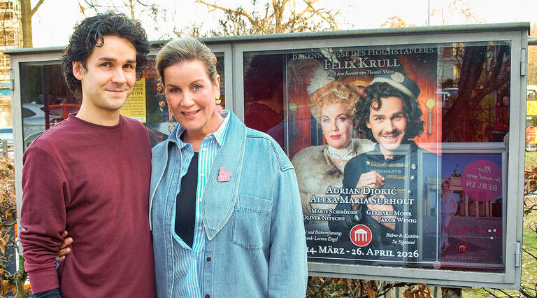 Alexa Maria Surholt und Adrian Djokić freuen sich während intensiver Probenarbeit auf die Premiere.